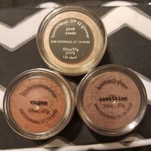 3 pc set BareMinerals eye shadows  .02 oz each